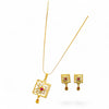 Swarnika Classic Flora l Chain & Tops Set(18k Gold Plated)