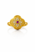 Royal Kundan Floral Gold Plated Ring