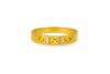 Designer Geometric Gold-Tone Ring