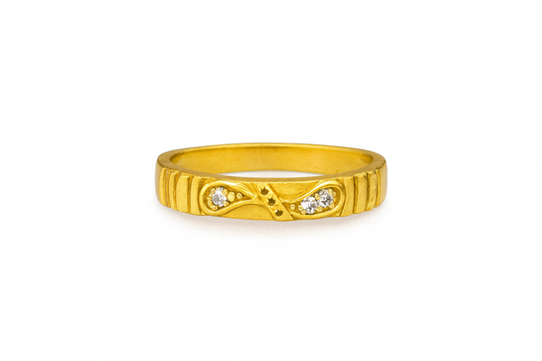 Infinity-Style Gold-Tone Ring
