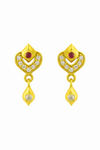 Teardrop Gold-Tone Drop Earrings