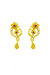 Bow & Heart Gold-Tone Drop Earrings