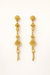 Traditional Gold Plated Long Drop Earrings