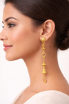 Traditional Gold Plated Long Drop Earrings