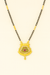 Traditional Jaali Gold-Tone Mangalsutra with Ruby Stone