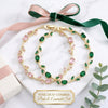 Swarnika Twin Tulip Combo (Pink & Green) | 18K Gold Plated Anti-Tarnish Bracelets | Perfect Gift Set