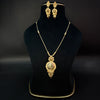 Traditional Gold Plated Kanthi Necklace Set with Earrings