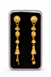 Classic Gold Plated Long Drop Earrings