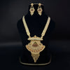 Traditional Gold Plated Necklace Set with Earrings