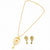 Swarnika Classic Flora l Chain & Tops Set(18k Gold Plated)