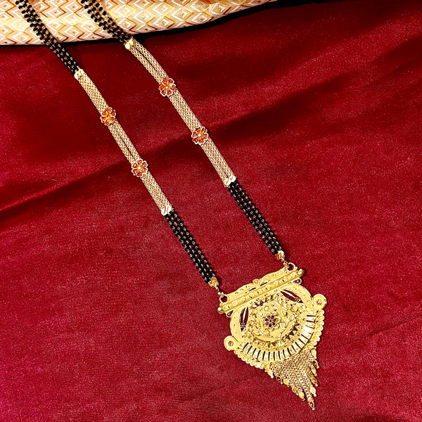 Traditional Gold Plated Floral Designer Mangalsutra