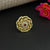 Royal Spiral Ruby Gold-Plated Designer Ring