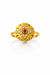 Heritage Floral Kundan Gold Plated Ring