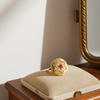 Royal Star Motif Gold-Plated Statement Ring