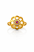 Classic Floral Kundan Gold Plated Ring