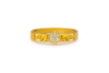 Floral Gold-Tone Ring for Women