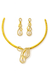 Elegant Infinity Loop Gold-Tone Necklace Set