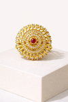 Gold-Plated royal Statement Ring