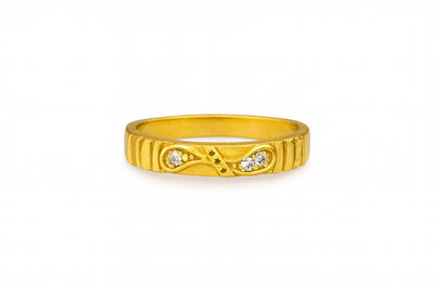 Infinity-Style Gold-Tone Ring