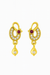 Elegant Oval Gold-Tone Drop Earrings
