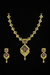 Royal Geometric Gold-Tone Designer Necklace Set