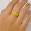 Half-Stone Gold-Tone Ring