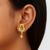 Traditional Gold-Tone Drop Earrings for Women