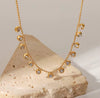 Dainty Gold Beaded Chain Necklace