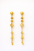 Traditional Gold Plated Long Drop Earrings