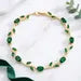 Swarnika Twin Tulip Combo (Pink & Green) | 18K Gold Plated Anti-Tarnish Bracelets | Perfect Gift Set